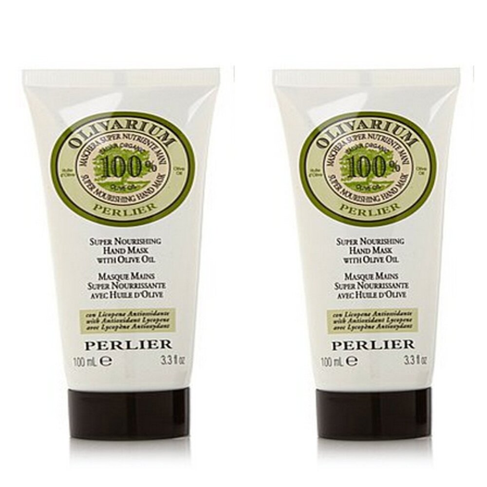 Perlier Olivarium Super Nourishing Hand & Body Mask Cream Duo